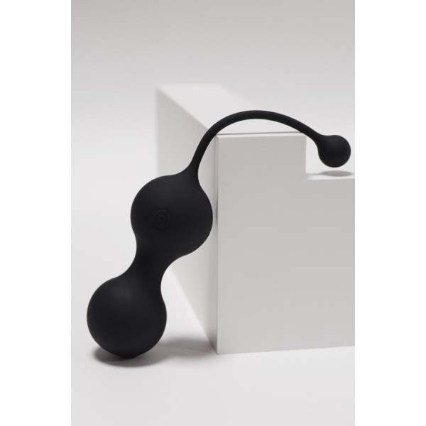 MINA Noir, Boules de Geisha en silicone médical USB avec télécommande 